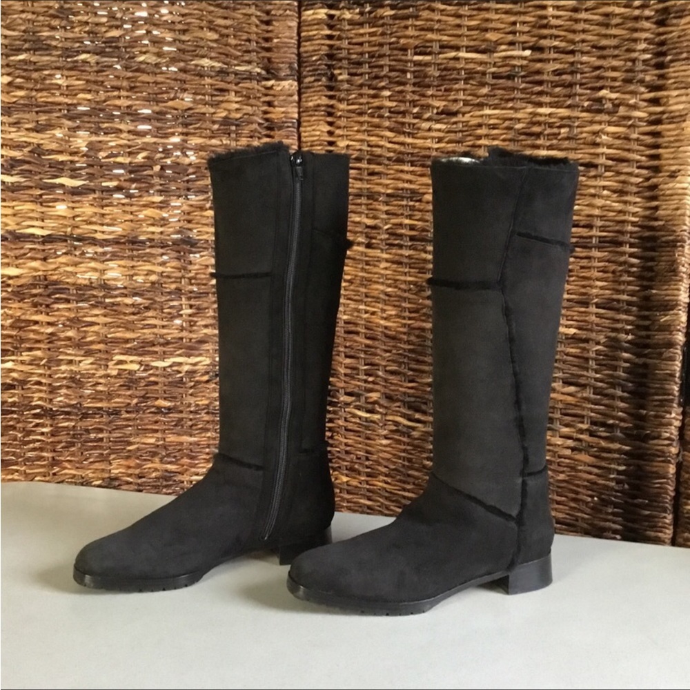 Manolo Blahnik Black Suede  Boots